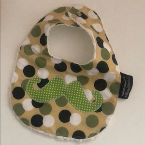 Mustache Baby Bib